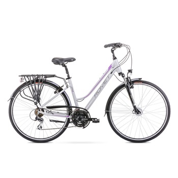 Bicicleta de trekking pentru femei Romet Gazela 3 L/20 Gri/Violet 2021 Bicicleta de trekking pentru femei Romet Gazela 3 L/20 Gri/Violet 2021