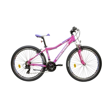 Bicicleta de munte Romet Monteria Fitness 26 M/17 Roz/Albastru 2021 Bicicleta de munte Romet Monteria Fitness 26 M/17 Roz/Albastru 2021