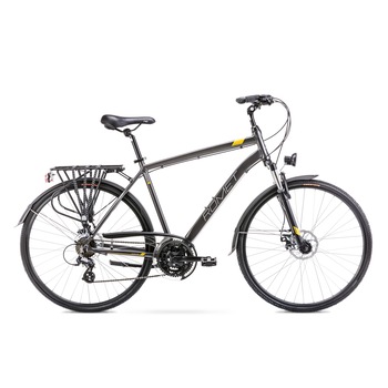 Bicicleta de trekking pentru barbati Romet Wagant 2 M/19 Grafit/Auriu 2022 Bicicleta de trekking pentru barbati Romet Wagant 2 M/19 Grafit/Auriu 2022