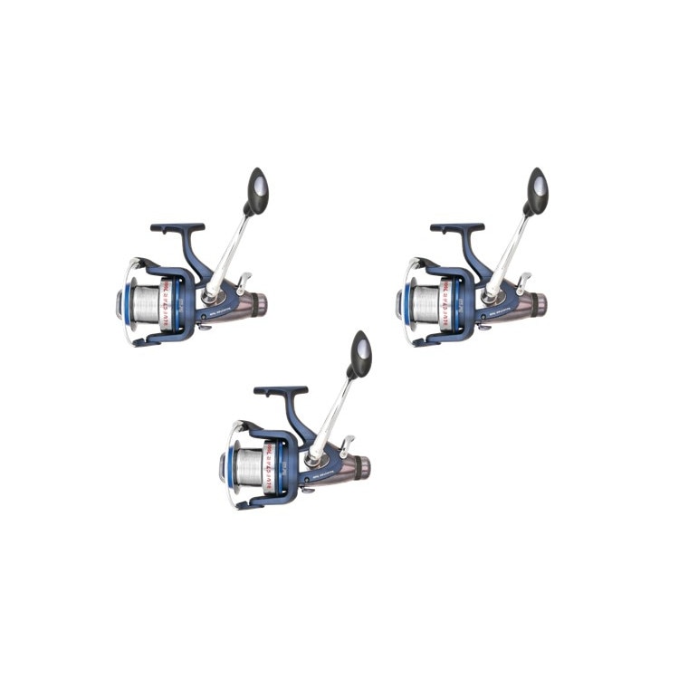 Set pescuit Combo 3x Mulineta crap/somn Blue Star 7000 baitrunner 6R