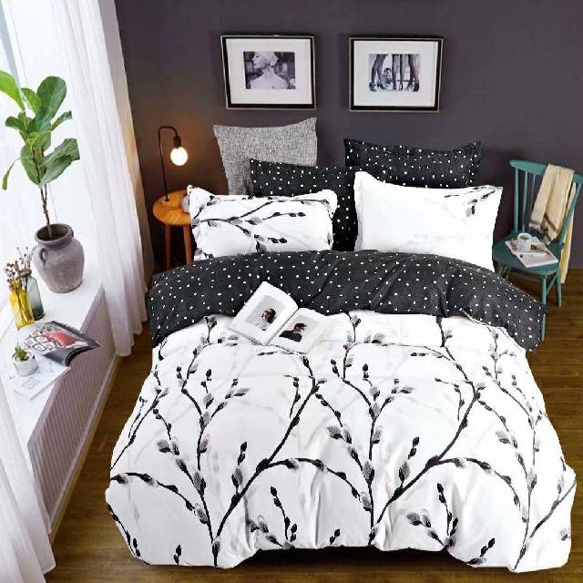 Lenjerie 6 piese din Bumbac Finet, model Muguri, 235 x 240