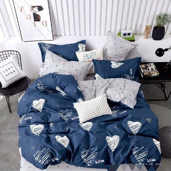 Lenjerie 6 piese din Bumbac Finet, model Inimioare, 235 x 240 Lenjerie 6 piese din Bumbac Finet, model Inimioare, 235 x 240