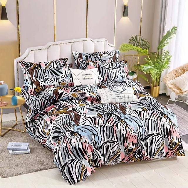 Lenjerie 6 piese din Bumbac Finet, model Jungle, 235 x 240