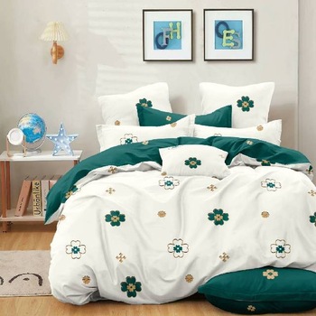 Lenjerie 6 piese din Bumbac Finet, model Foursome, 235 x 240 Lenjerie 6 piese din Bumbac Finet, model Foursome, 235 x 240