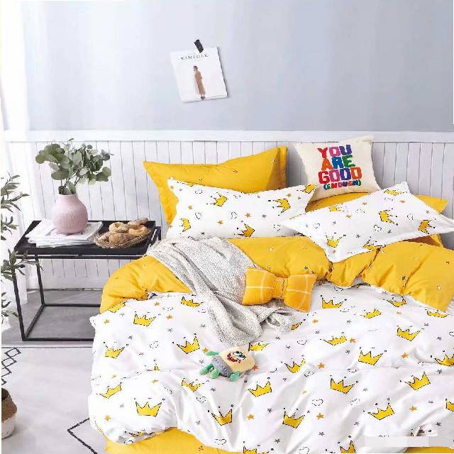 Lenjerie 6 piese din Bumbac Finet, model Crown, 235 x 240