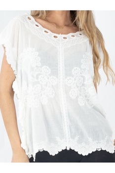 Bluza Dama Vinnie Alb, marime unica Bluza Dama Vinnie Alb, marime unica