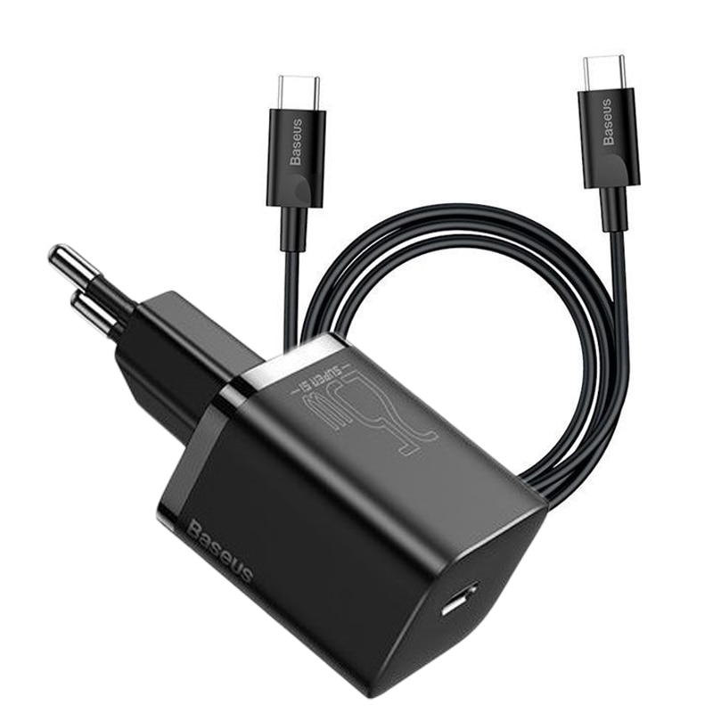 Incarcator de retea Baseus Super Si Quick Charger 25W si Cablu Type