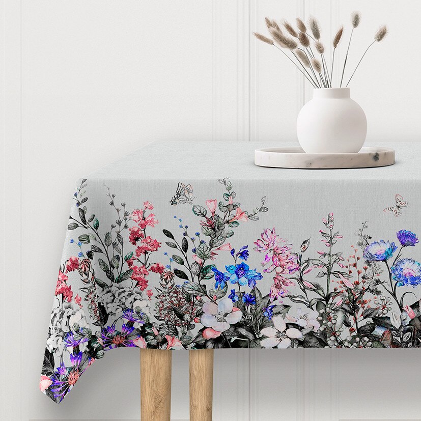 Fata de masa impermeabila, Casa de bumbac, Ensa, 100x140 cm, multicolor