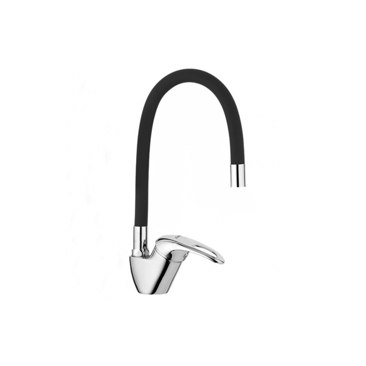 Смесител за мивка Rea Calani Lupi Black, Черен