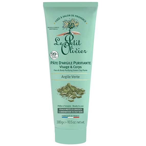 Pasta de argila Le petit olivier pentru fata si corp cu efect de detoxifiere, 300 gr