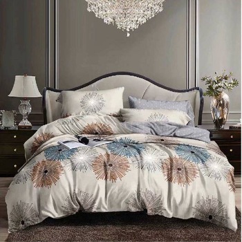 Lenjerie 6 piese din Bumbac Finet, model Beige, 235 x 240 Lenjerie 6 piese din Bumbac Finet, model Beige, 235 x 240