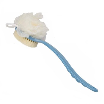 Burete de baie 2 in 1, Albastru, 36 cm Burete de baie 2 in 1, Albastru, 36 cm