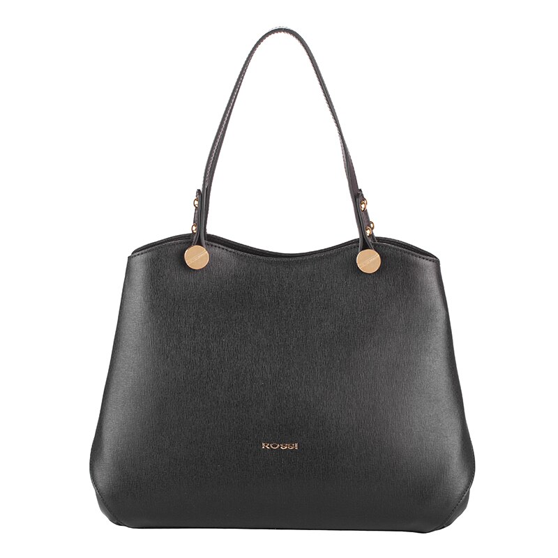 Poseta din piele naturala, Rossi, RSS87305, 33x25x14, Negru