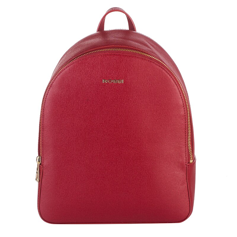 Rucsac din piele naturala, Rossi, RSS86304, 30x24x10, Visiniu