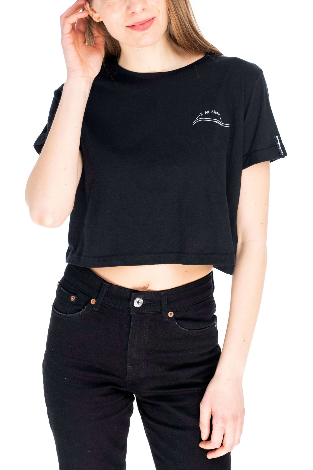 Tricou de dama, Fundango Monroe, Negru