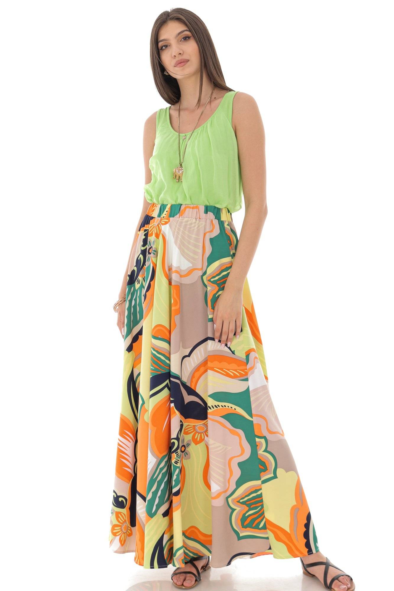 Fusta, ROH FR501, maxi, cu buzunare