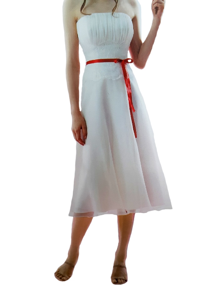 Rochie midi dama Jasmine, alba, 38 EU