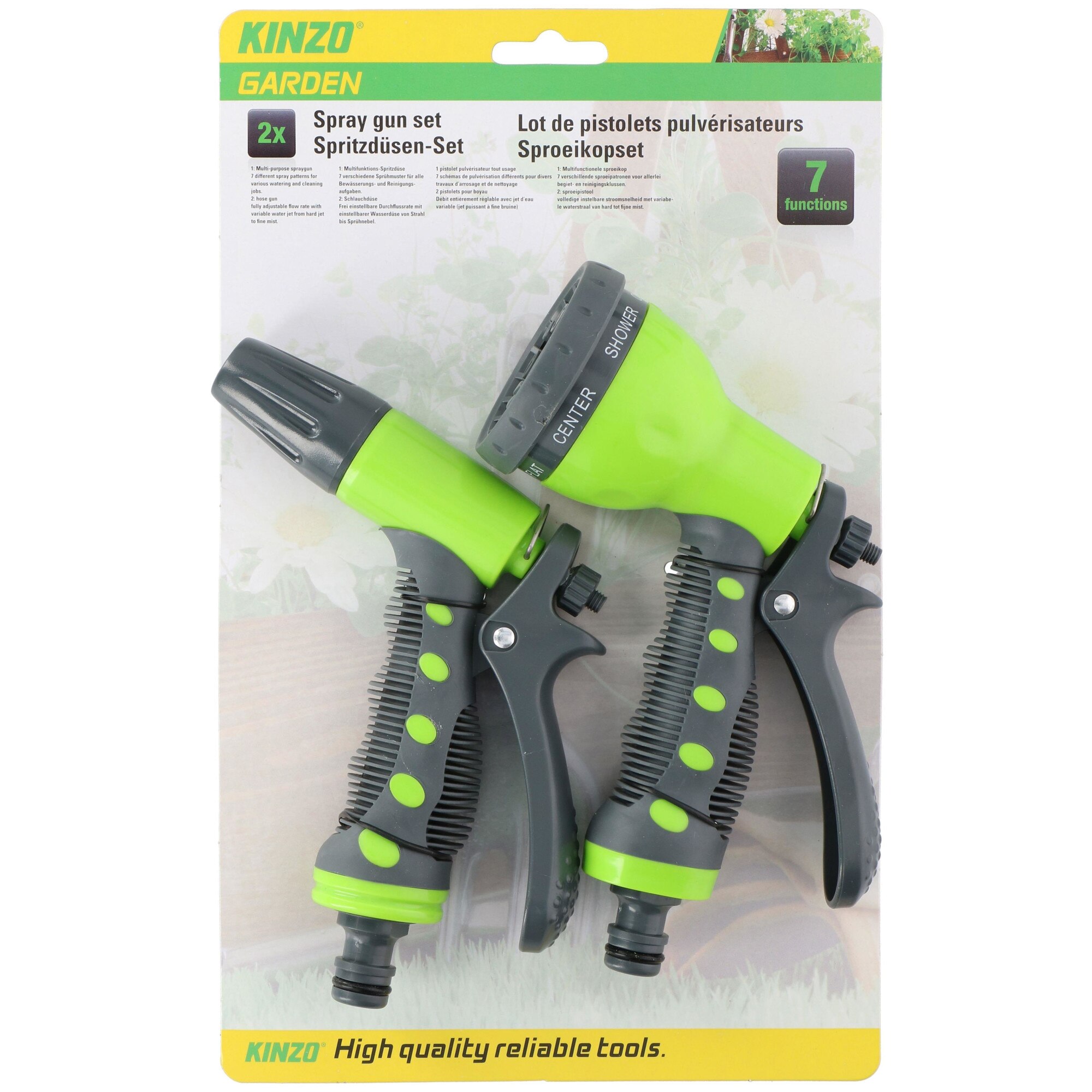 Set pistoale pentru frutun Kinzo, Gri/Verde
