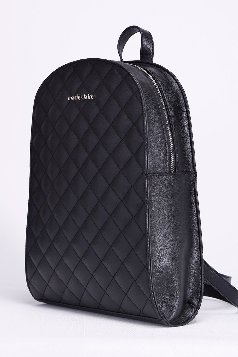 Marie Claire, Rucsac din piele ecologica cu aspect matlasat, Negru