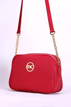 Marie Claire, Geanta crossbody cu detalii din lant, Roşu Marie Claire, Geanta crossbody cu detalii din lant, Roşu
