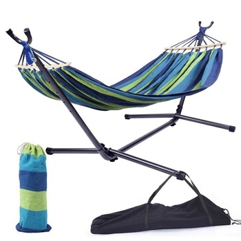 Hamac dublu cu suport metalic PROCART, 150x200 cm, bumbac, tije sustinere lemn, maxim 200 kg, husa inclusa Hamac dublu cu suport metalic PROCART, 150x200 cm, bumbac, tije sustinere lemn, maxim 200 kg, husa inclusa