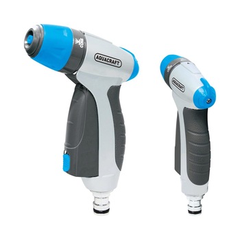 Pistol metalic pentru stropit Premium AquaCraft,3 functii,adaptor metalic,debit reglabil Pistol metalic pentru stropit Premium AquaCraft,3 functii,adaptor metalic,debit reglabil