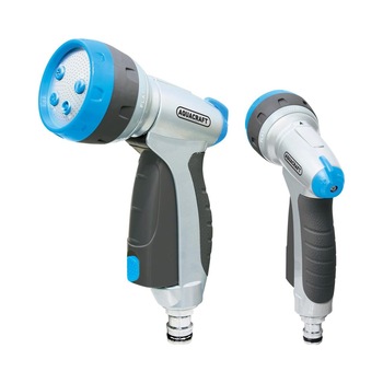 Pistol metalic pentru stropit Premium Multi-Jet AquaCraft,5 functii,adaptor metalic,debit reglabil Pistol metalic pentru stropit Premium Multi-Jet AquaCraft,5 functii,adaptor metalic,debit reglabil