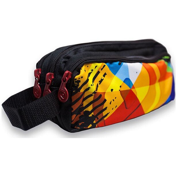 Penar Nikidom Roller XL, Logomania, 3 fermoare, 24 x 10 x 12 cm