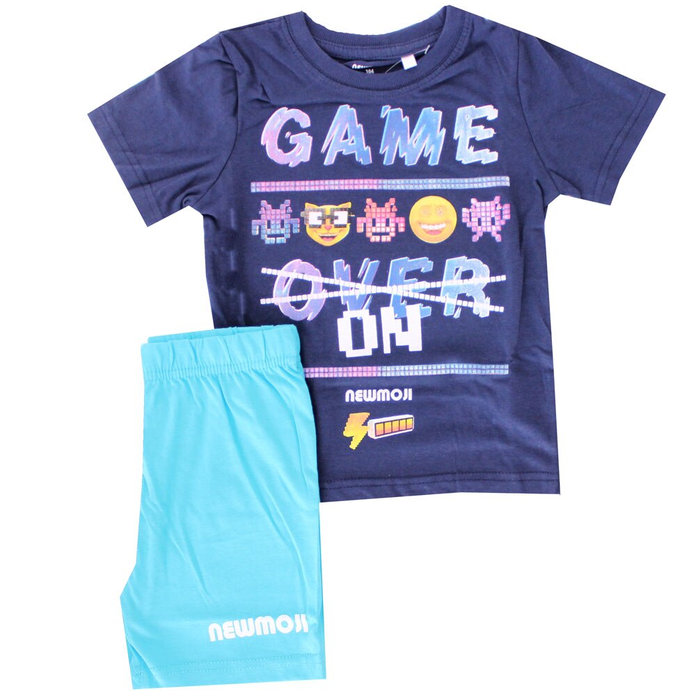 Pijama, maneca scurta, Game Over, bluemarin