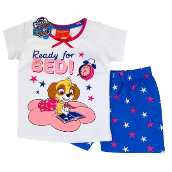 Pijama maneca scurta, Ready for Bed!, alba Pijama maneca scurta, Ready for Bed!, alba
