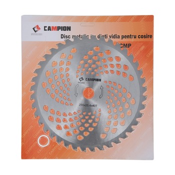Disc motocositoare Campion Nr. 10 (255mm) cu Vidia Disc motocositoare Campion Nr. 10 (255mm) cu Vidia