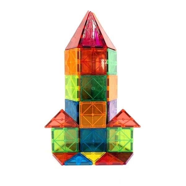 Магнитен конструктор, Magnetic Tiles, 48 части - eMAG.bg