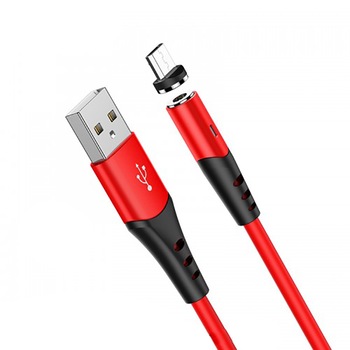 Cablu HOCO Silicone Magnetic microUSB - 1 metru 2A Cablu HOCO Silicone Magnetic microUSB - 1 metru 2A