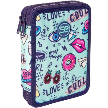 Penar echipat Coolpack Jumper XL MINT DODDLES dublu 21,5*16*4,5cm Penar echipat Coolpack Jumper XL MINT DODDLES dublu 21,5*16*4,5cm