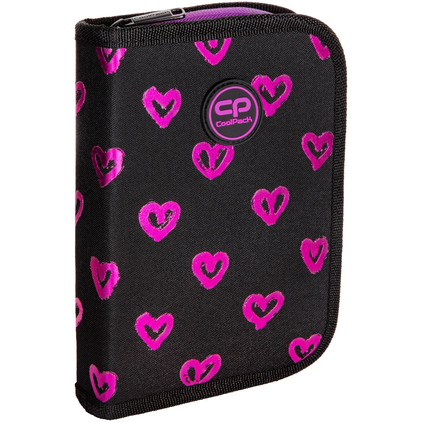 Penar Coolpack CLIPPER ELECTRA HEARTS un compartiment si doua clape 20,5*14*4cm