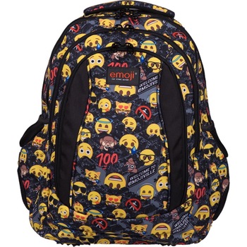 Ghiozdan St.Right 4 compartmente BP-04 EMOJI YELLOW II 32*20*43cm Ghiozdan St.Right 4 compartmente BP-04 EMOJI YELLOW II 32*20*43cm