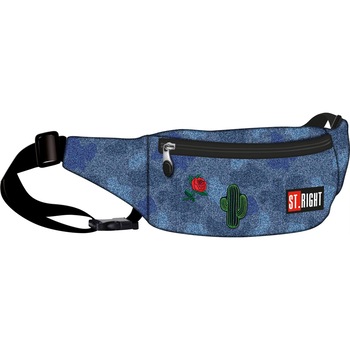 Borseta St.Right WB-01 JEANS & BADGES 26*7*10cm Borseta St.Right WB-01 JEANS & BADGES 26*7*10cm