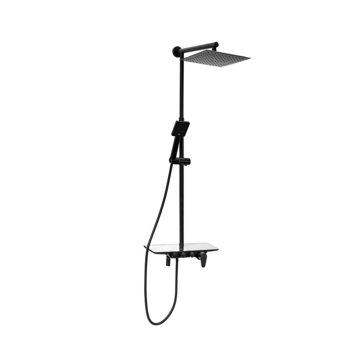 Смесител за душ Rea Calani Kanzas Black, Черен