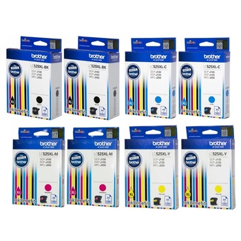 Set Cartus cerneala Brother, 2x LC529XLBK Negru 2x LC525XLC Cyan 2x LC525XLM Magenta 2x LC525XLY Galben 12600 pagini Set Cartus cerneala Brother, 2x LC529XLBK Negru 2x LC525XLC Cyan 2x LC525XLM Magenta 2x LC525XLY Galben 12600 pagini