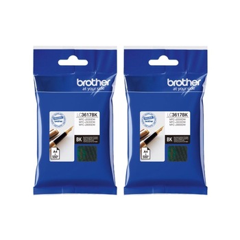 Set Cartus cerneala Brother, 2x LC3617BK Negru 4800 pagini Set Cartus cerneala Brother, 2x LC3617BK Negru 4800 pagini