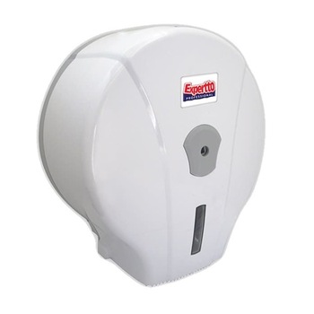 Dispenser pentru hartie igienica Jumbo, din plastic alb, Expertto Dispenser pentru hartie igienica Jumbo, din plastic alb, Expertto