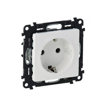 Priza simpla CP protectie copii alba Valena Life 753120 Priza simpla CP protectie copii alba Valena Life 753120