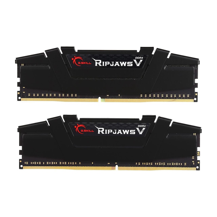 G.Skill Ripjaws V 16GB/3200MHz DDR4 fekete (2x8GB) (F4-3200C16D-16GVKB) memória