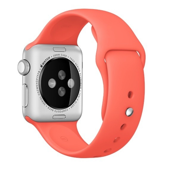 Curea iUni pentru Apple Watch 38 mm, Silicon, Red