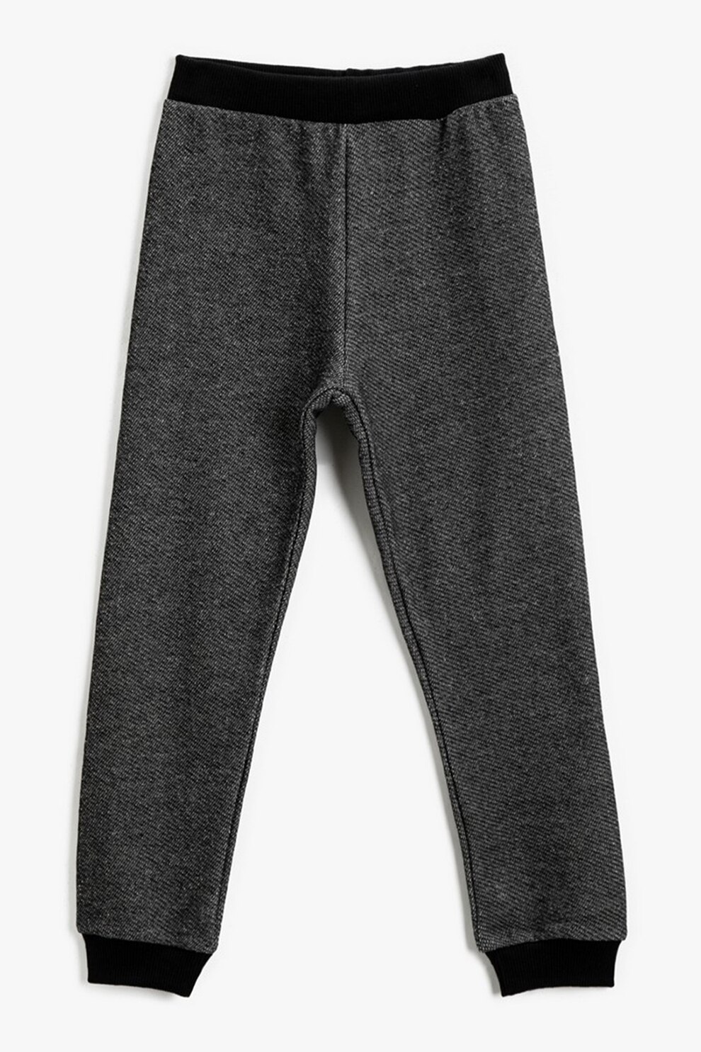 KOTON, Pantaloni sport cu margini contrastante, Gri antracit