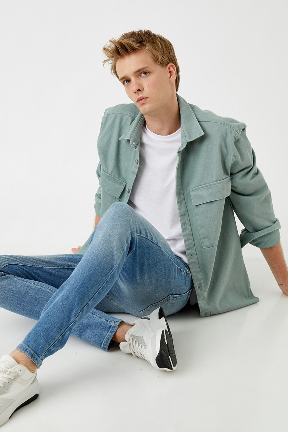 KOTON, Blugi skinny cu 5 buzunare Michael, Albastru lavanda