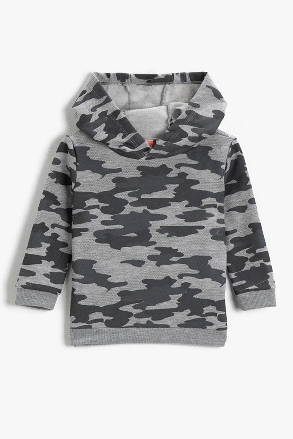 KOTON, Hanorac cu imprimeu camuflaj, Gri melange