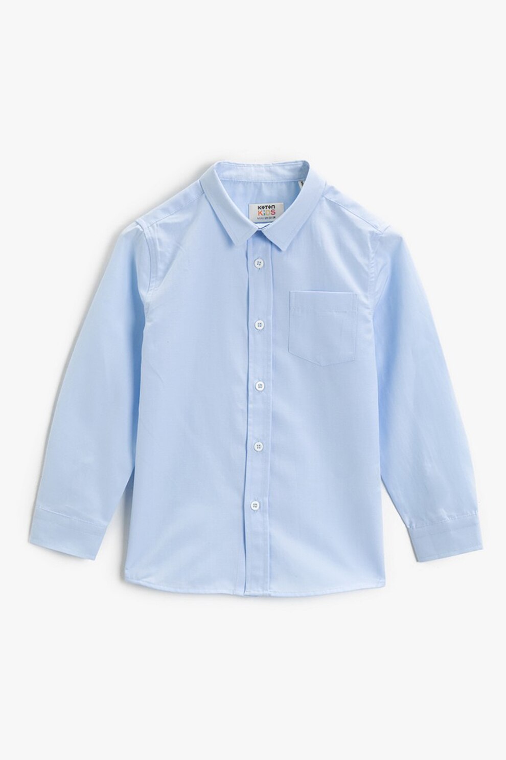 KOTON, Camasa cu buzunar pe piept, Albastru lavanda