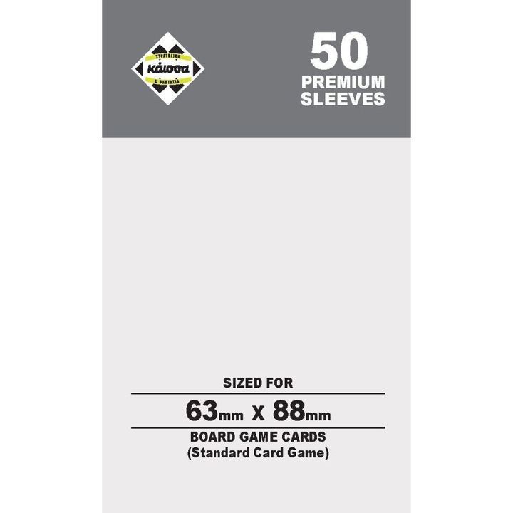 Társasjáték kiegészítők, Sleeves, Mayday Games, Premium, Standard, 50 db
