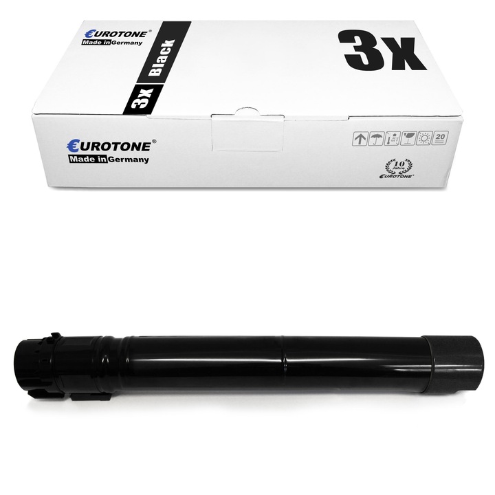 Set 3 Toner Eurotone Alternativa pentru Lexmark C950X2KG Negru